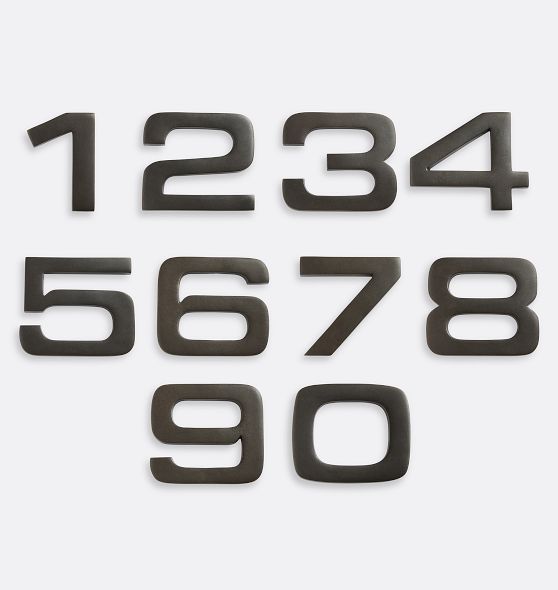 Maverick Bronze House Numbers